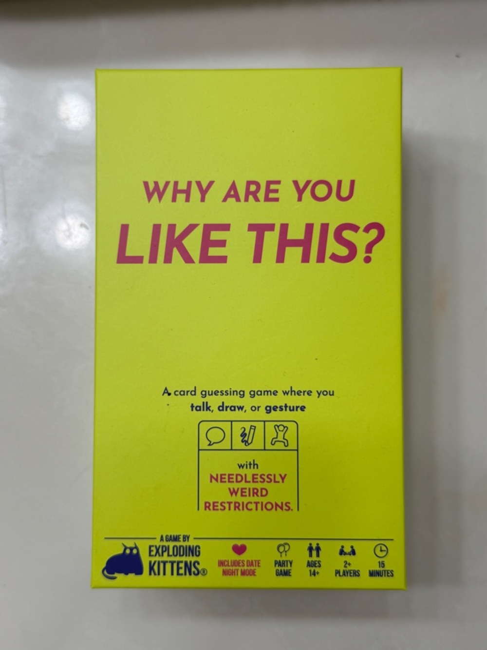 Why Are You Like This? Card Game - Bright Yellow Box